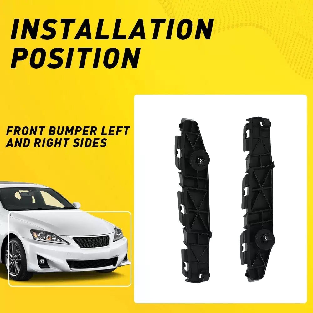 1 Front Pair Bumper Side Brace LH Bracket & RH For 2006-2015 Lexus IS250 / IS350 6B93BC-57 [5]