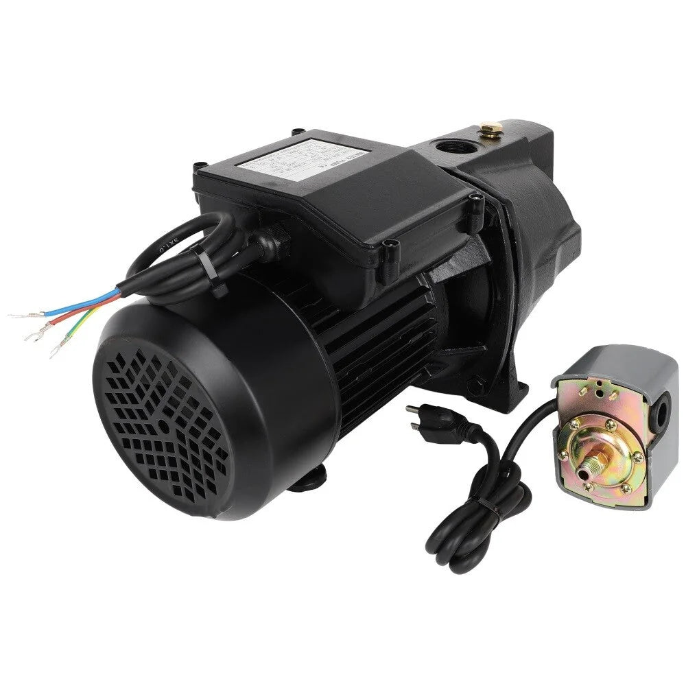 1 HP Shallow Well Jet Pump w/ Pressure Switch 17.6GPM, Hmax 216.5 ft, 115V 6B93BC-57 [1]