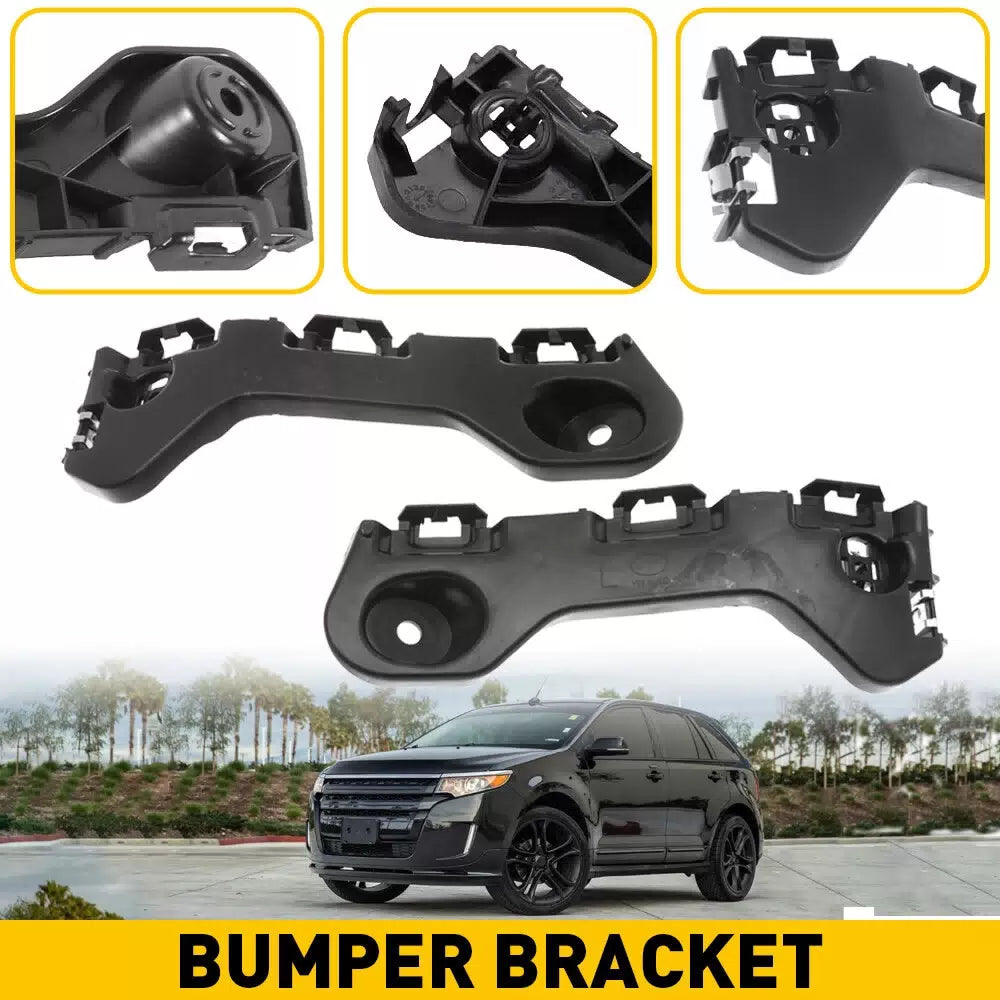 1 Pair For 2011 2012 2013 2014 Ford Edge Bumper Bracket Front Beam Mount Support 6B93BC-57 [10]