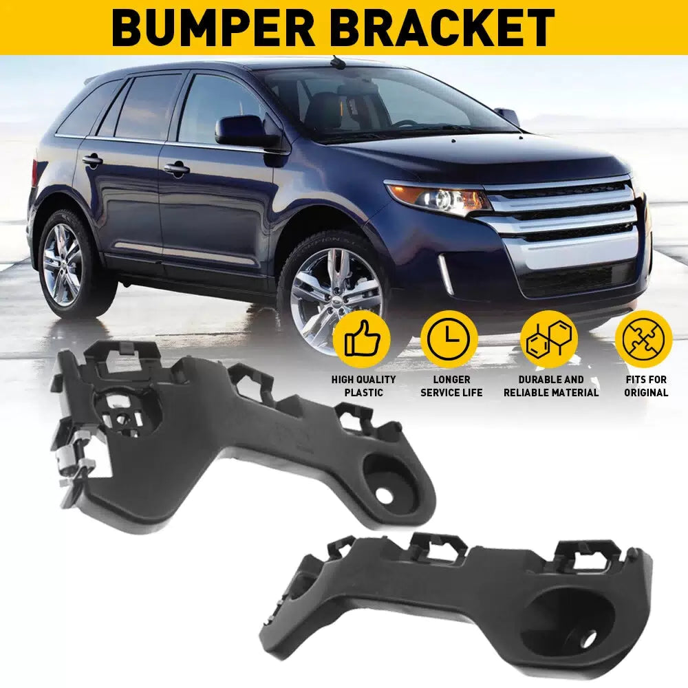 1 Pair For 2011 2012 2013 2014 Ford Edge Bumper Bracket Front Beam Mount Support 6B93BC-57 [11]