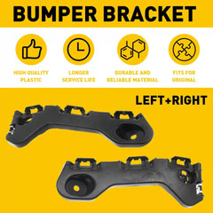 1 Pair For 2011 2012 2013 2014 Ford Edge Bumper Bracket Front Beam Mount Support 6B93BC-57 [3]