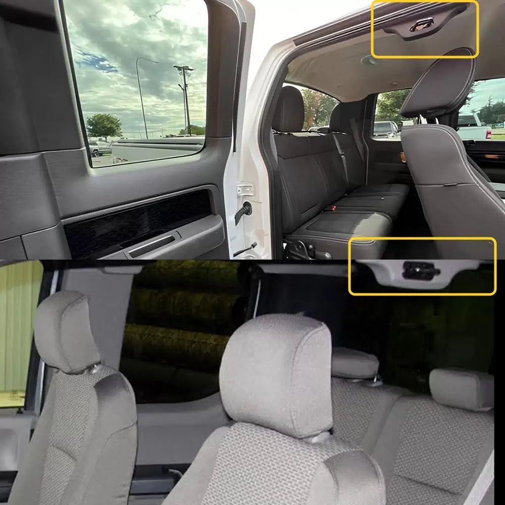 1 Pair Gray inner Cover Trim Fit 2004-08 Ford F150 Upper Door Striker Head Liner 6B93BC-57 [9]