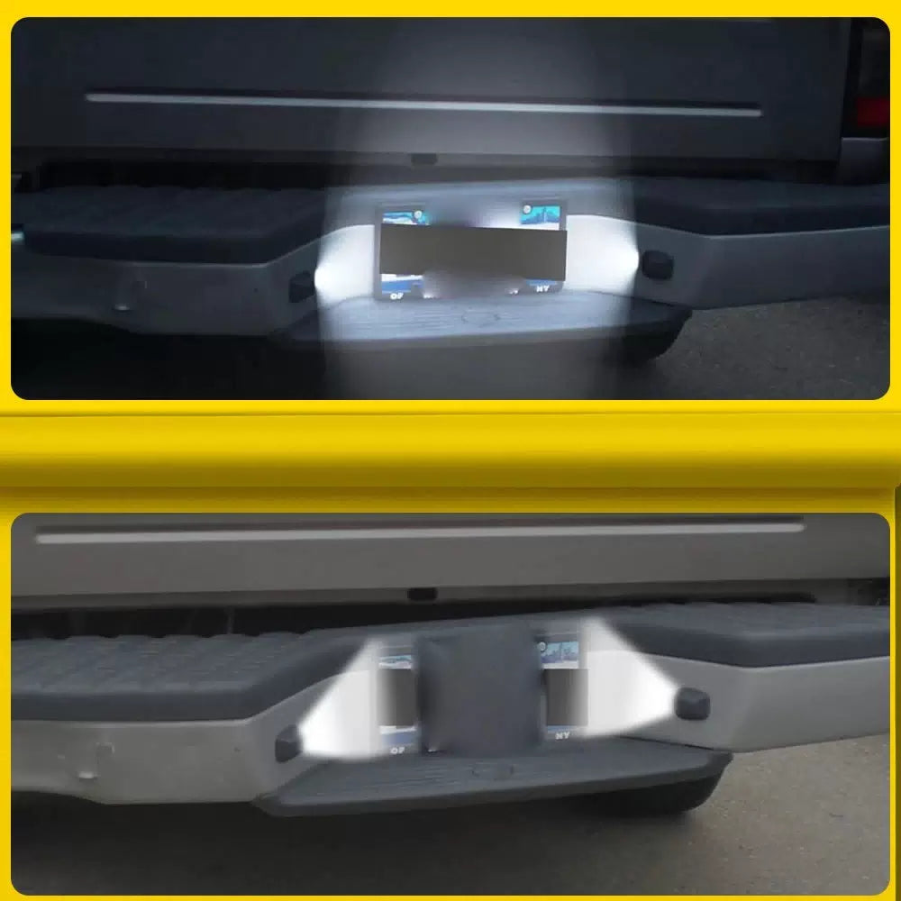 1 Pair License Plate Light Bumper Rear Lamp Housing Cover For Nissan Frontier 6B93BC-57 [10]