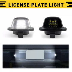 1 Pair License Plate Light Bumper Rear Lamp Housing Cover For Nissan Frontier 6B93BC-57 [1]