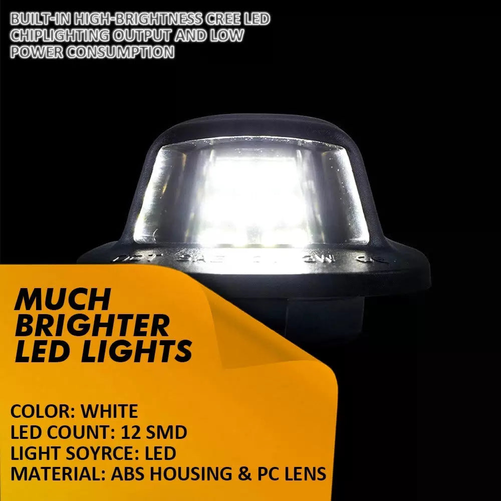 1 Pair License Plate Light Bumper Rear Lamp Housing Cover For Nissan Frontier 6B93BC-57 [6]