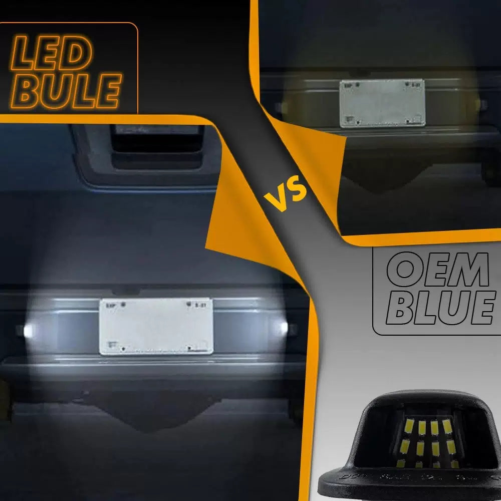 1 Pair License Plate Light Bumper Rear Lamp Housing Cover For Nissan Frontier 6B93BC-57 [9]