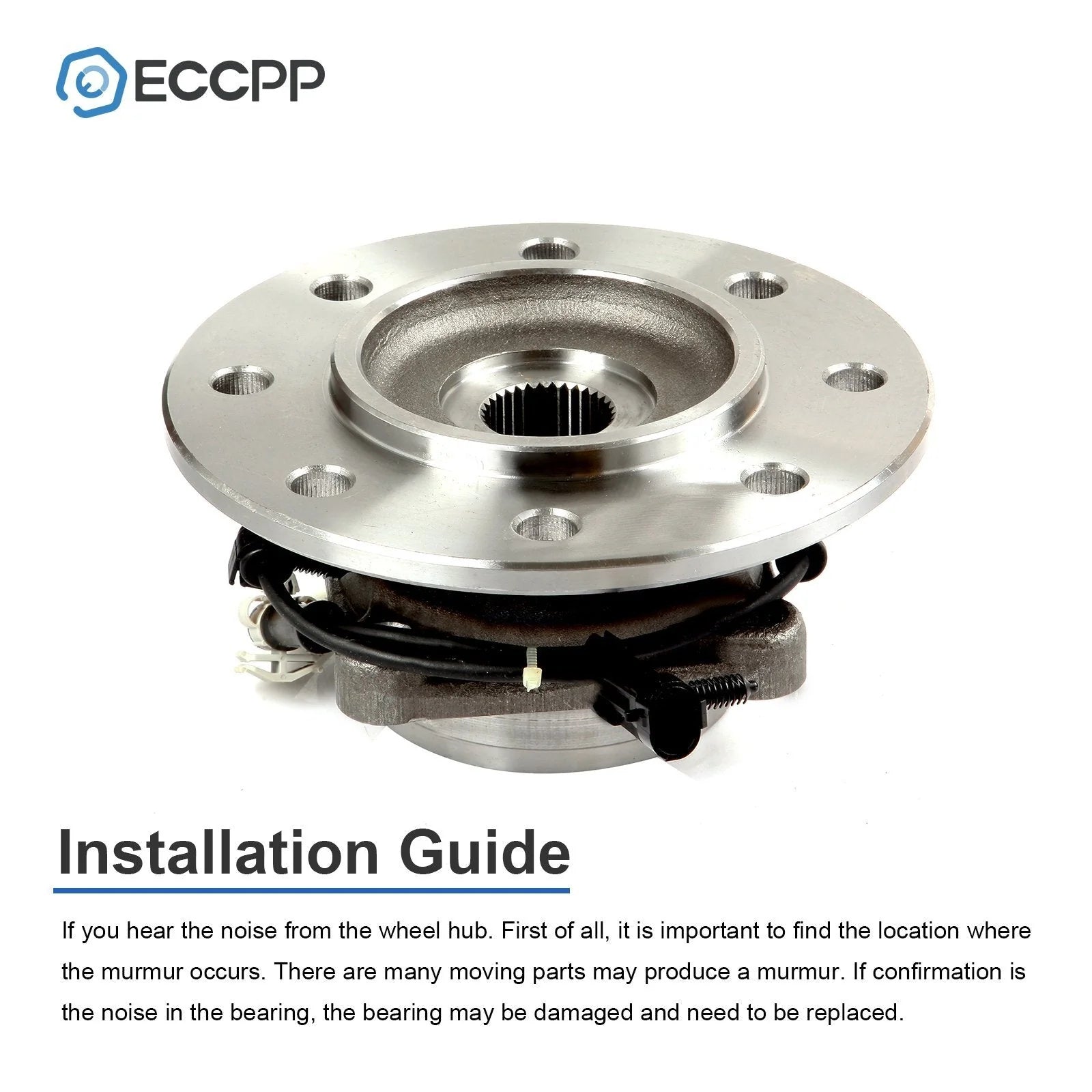 1 Pcs Wheel Hub Bearing Front 4WD For 1996-2000 Chevrolet GMC K2500 K3500 8 Lug 6B93BC-57 [4]