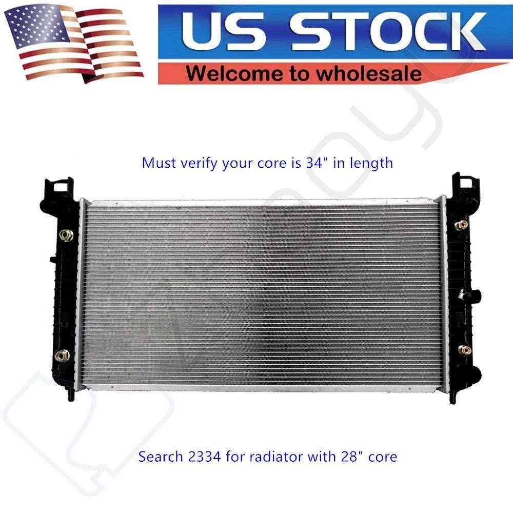 1 Row Aluminum Radiator For Chevrolet Silverado Suburban Tahoe Escalade 6B93BC-57 [1]