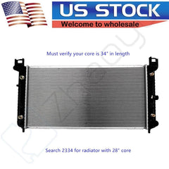 1 Row Aluminum Radiator For Chevrolet Silverado Suburban Tahoe Escalade 6B93BC-57 [1]
