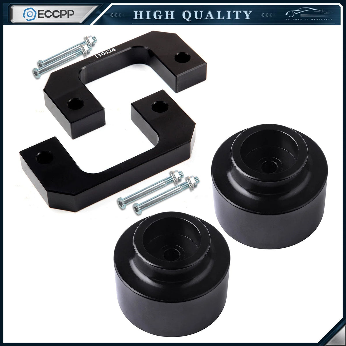 1" Front & 2" Rear Leveling Lift Kit For Chevy Tahoe GMC Yukon 6 Lug 2007-2019 6B93BC-57 [1]