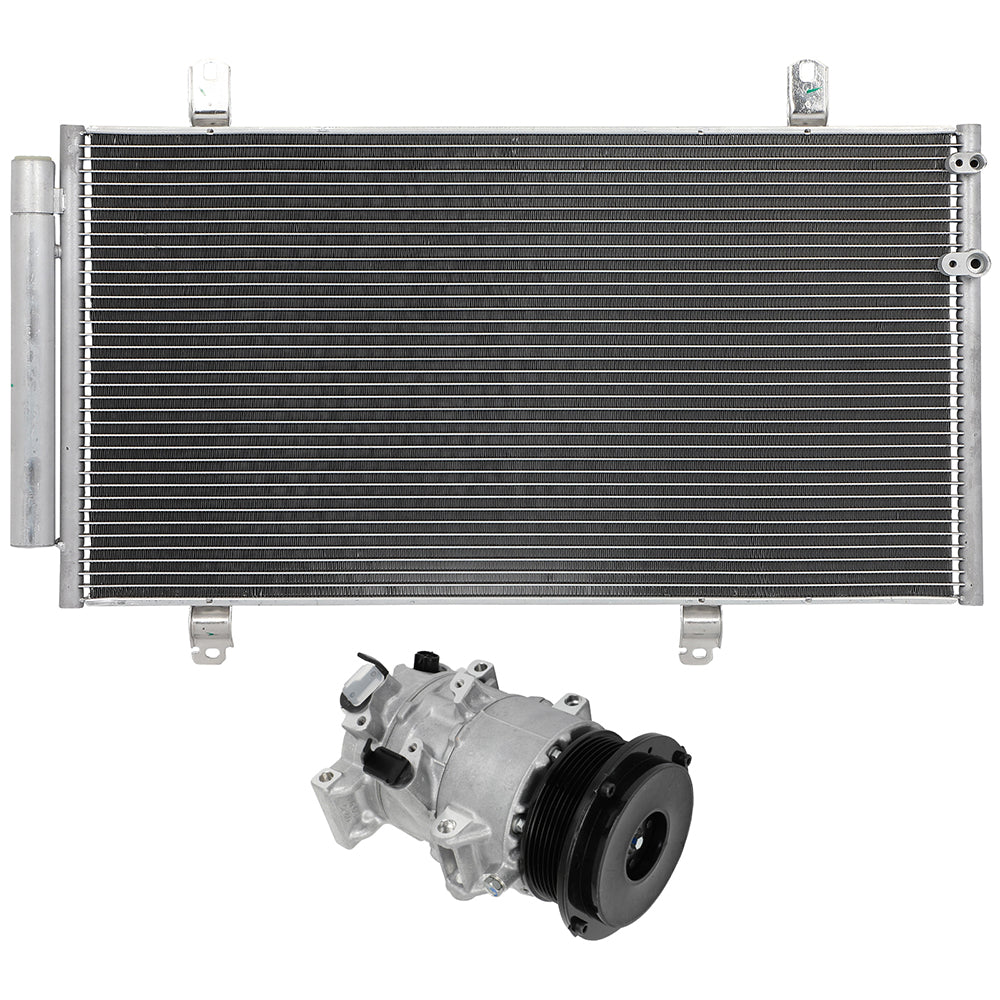 AC Condenser & AC Compressor Cooling Kit For 2007-2009 Toyota Camry 6B93BC-57