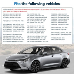 1 inch Wheel Adapters 5x100 to 5x4.5 12x1.5 64.1 CB For Toyota 5x100 to 5x114.3 6B93BC-57 [3]