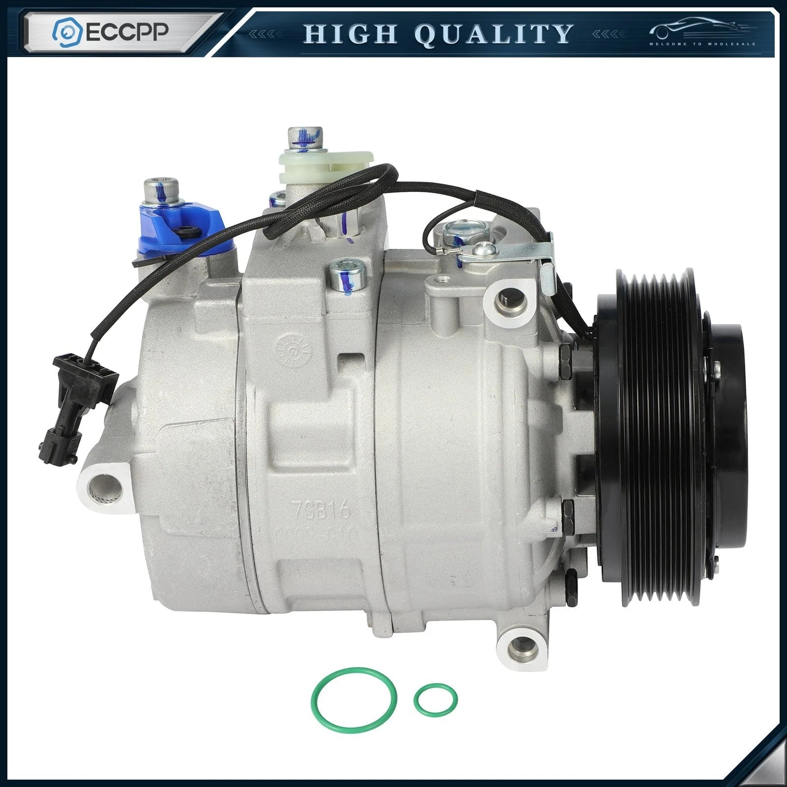 1x AC Compressor with Clutch for Saab 9-5 2003-2009 L4 2.3L 5046891 5048095 KOEEP [1]