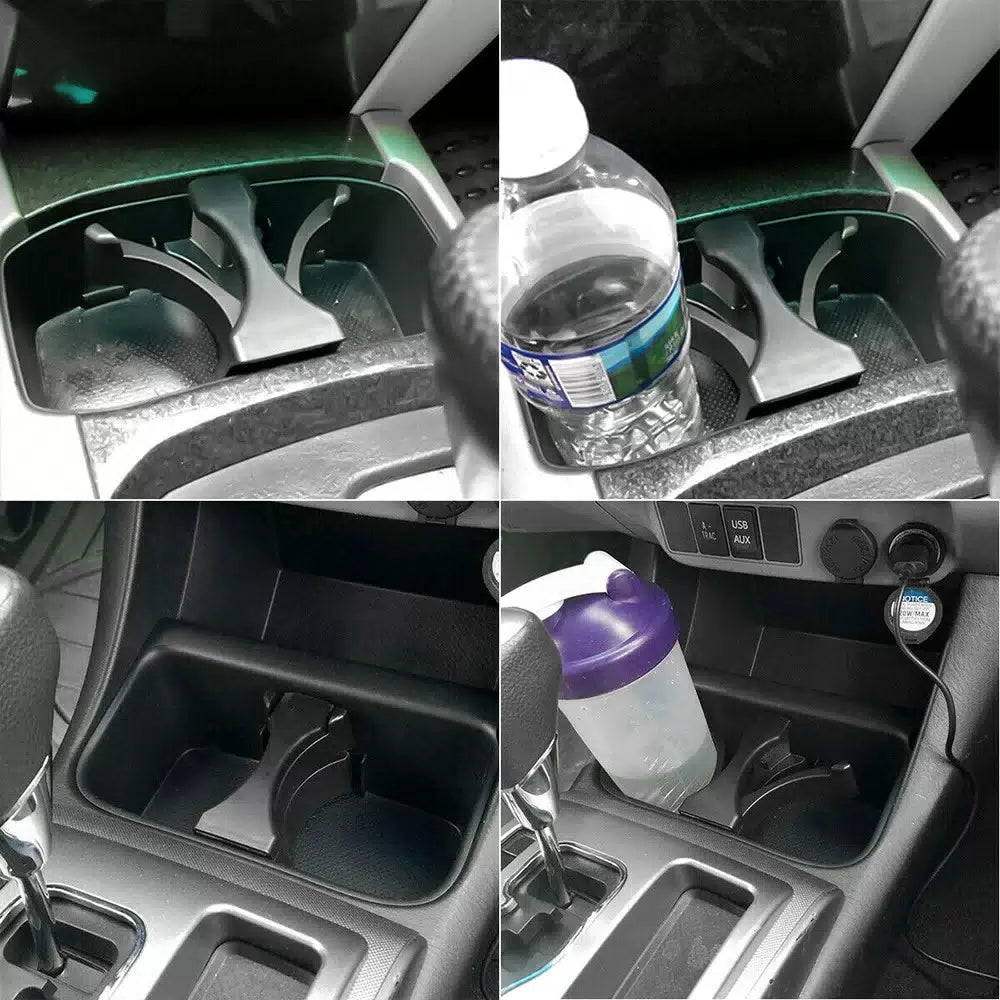 2005-2009 fits Tacoma Center Console Cup Holder Divider Insert Drink Black 6B93BC-57 [11]