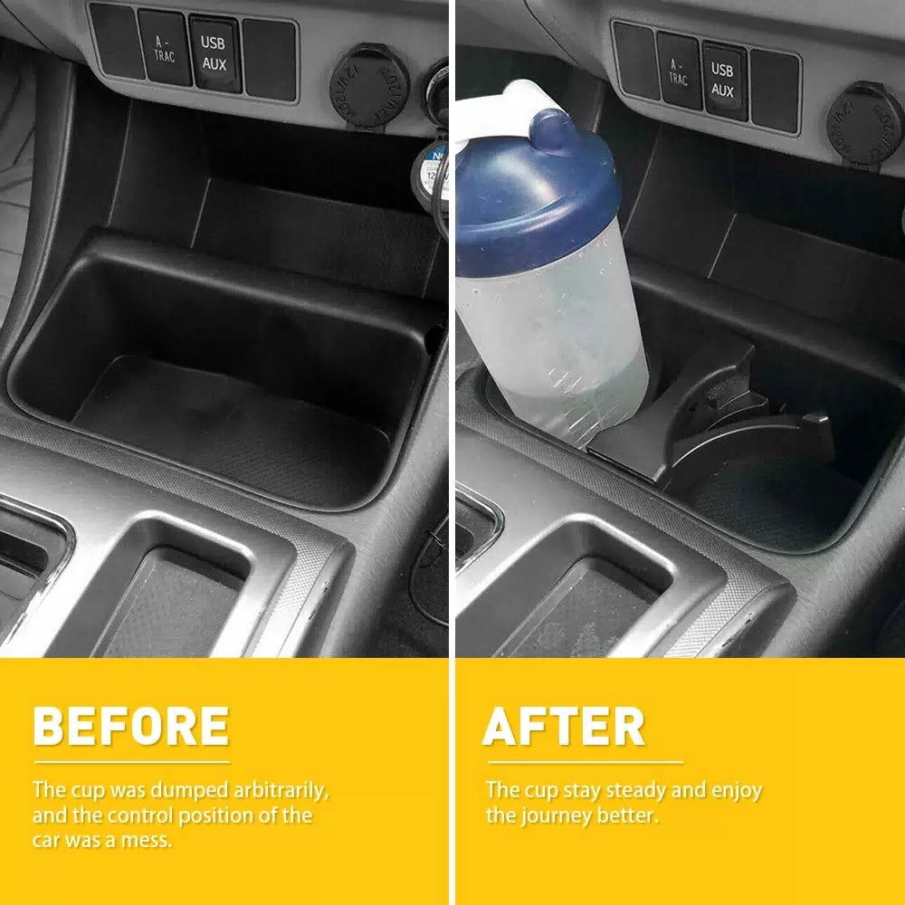 2005-2009 fits Tacoma Center Console Cup Holder Divider Insert Drink Black 6B93BC-57 [6]