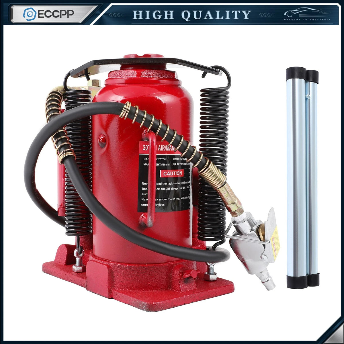 20 Ton Air Hydraulic Bottle Jack Pneumatic For Heavy Duty Auto Truck Repair Tool KOEEP [1]
