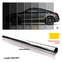 20"in (10') x10'Ft Window Tint One Way Mirror UV Privacy Heat Car Home Office 1x 6B93BC-57 [3]