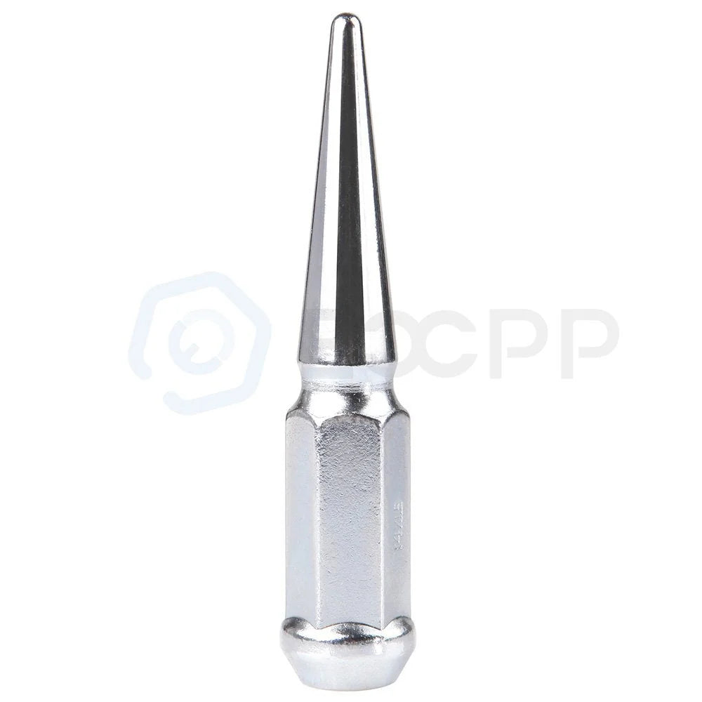 24 Pcs Chrome M14x1.5 Spike Lug Nuts +1 Key For Toyota Tundra Ford Chevrolet 6B93BC-57 [7]