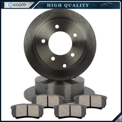 262 mm Rear Ceramic Brake Pads and Rotors Discs Fits MITSUBISHI LANCER 2008 KOEEP [1]