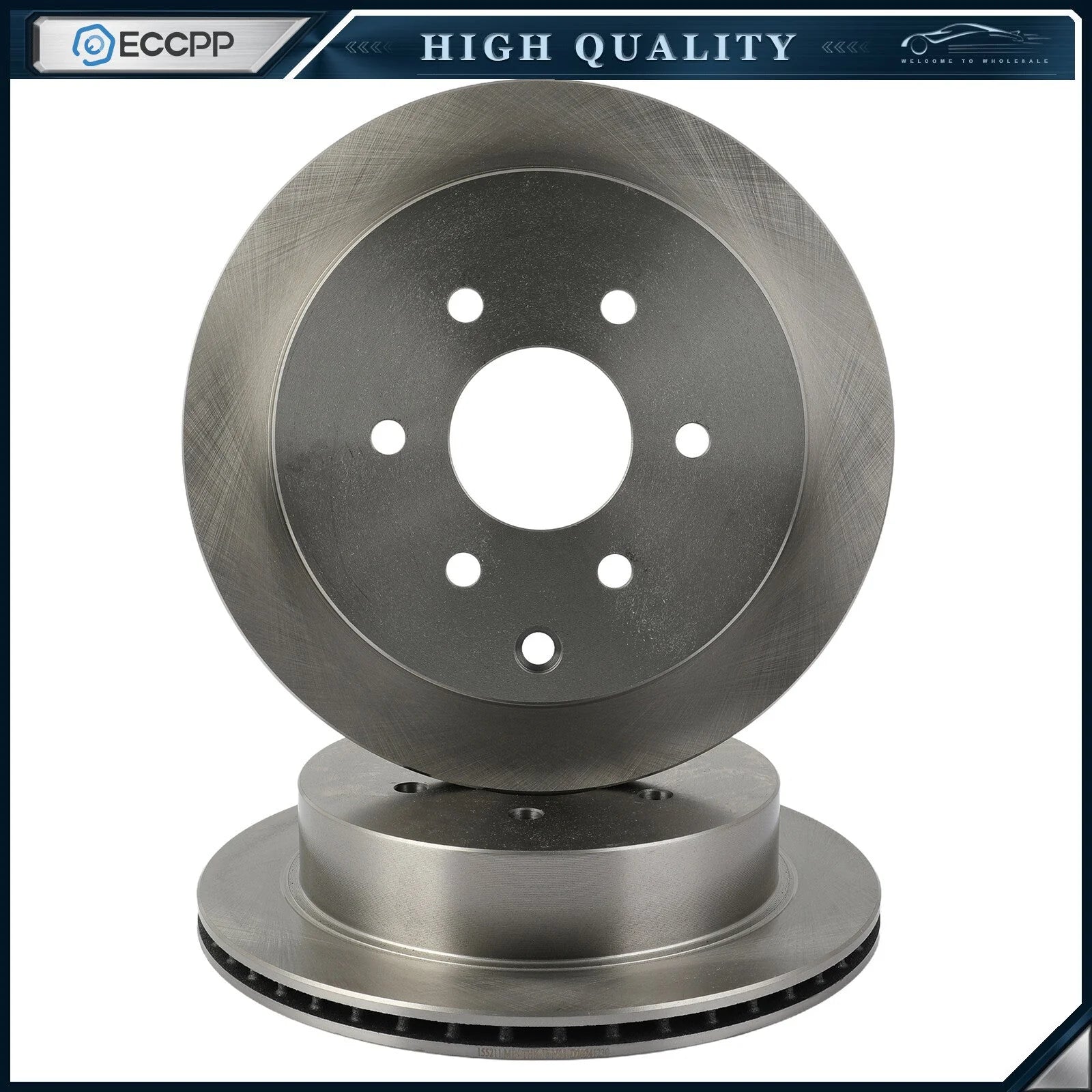 286mm Rear Brake Rotors For Nissan Frontier Xterra Suzuki Equator 2009-2012 2X KOEEP [1]