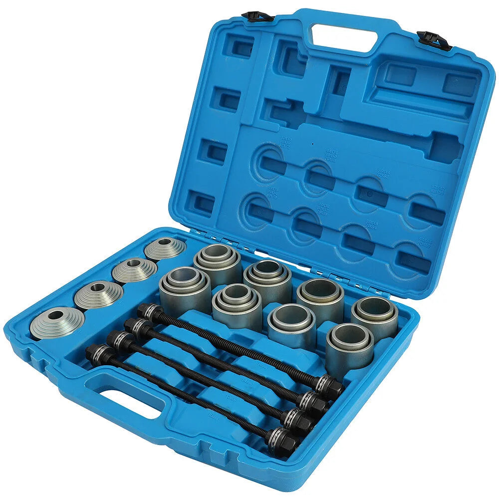 28PCS Press and Pull Sleeve Kit Bush Bearing Removal Kit Steel Case KOEEP [2]