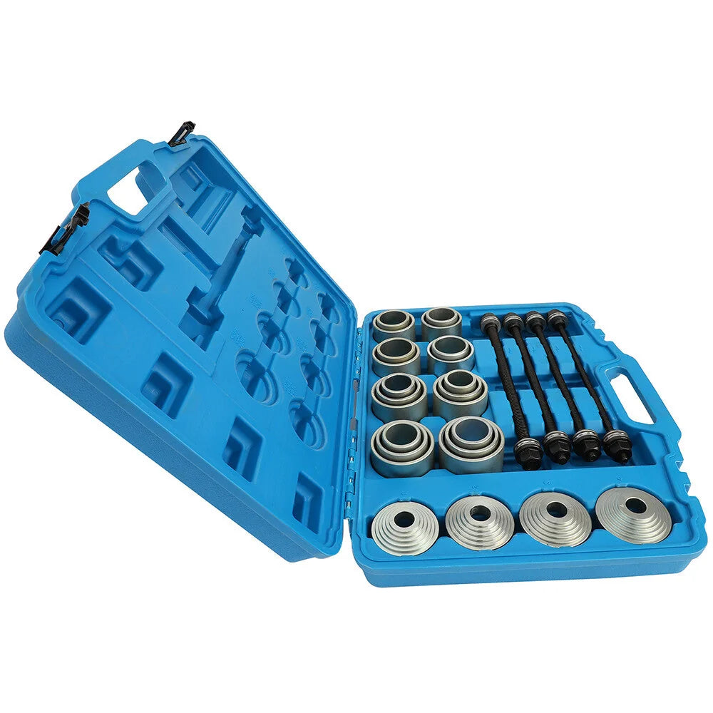 28PCS Press and Pull Sleeve Kit Bush Bearing Removal Kit Steel Case KOEEP [5]