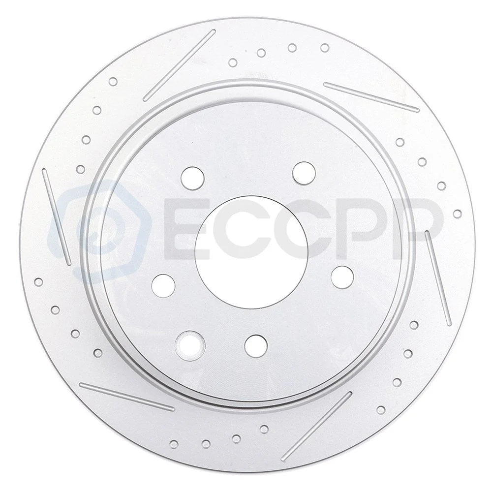 296mm Front 291mm Rear Drilled Rotors Brake Pads for 2007 - 2013 Nissan Altima KOEEP [7]