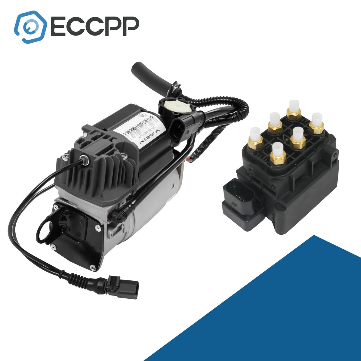 2PCS Air Suspension Compressor Solenoid Valve Block For Audi Q7 Porsche Cayenne 6B93BC-57 [1]