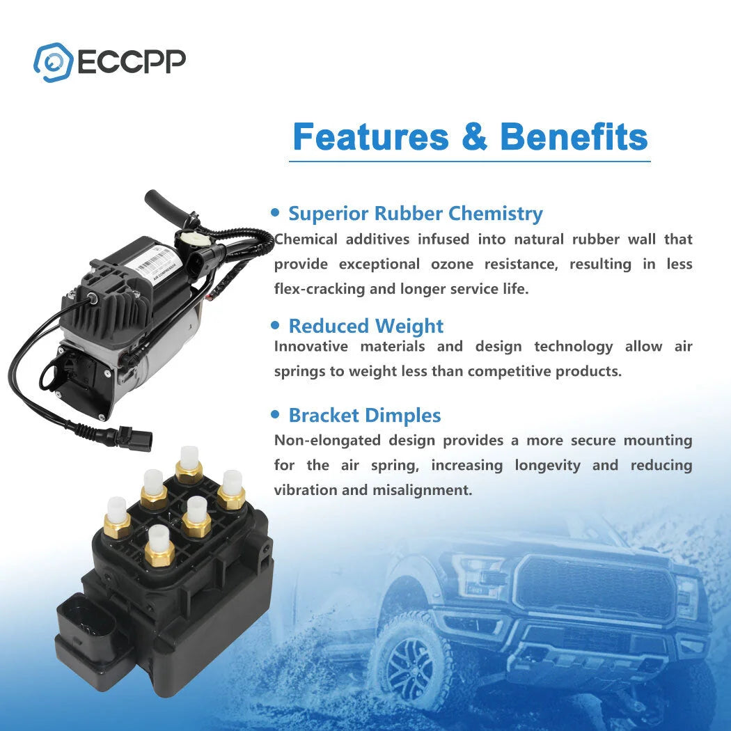 2PCS Air Suspension Compressor Solenoid Valve Block For Audi Q7 Porsche Cayenne 6B93BC-57 [2]