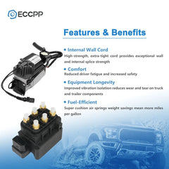 2PCS Air Suspension Compressor Solenoid Valve Block For Audi Q7 Porsche Cayenne 6B93BC-57 [3]