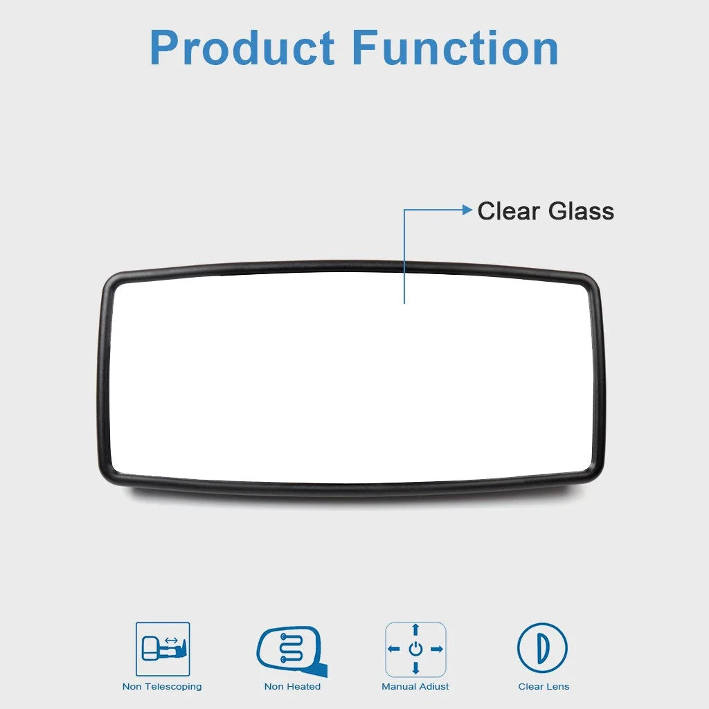 2PCS Black Main Mirrors For 02-18 International Durastar 4200 4300 4400 LH or RH KOEEP [3]