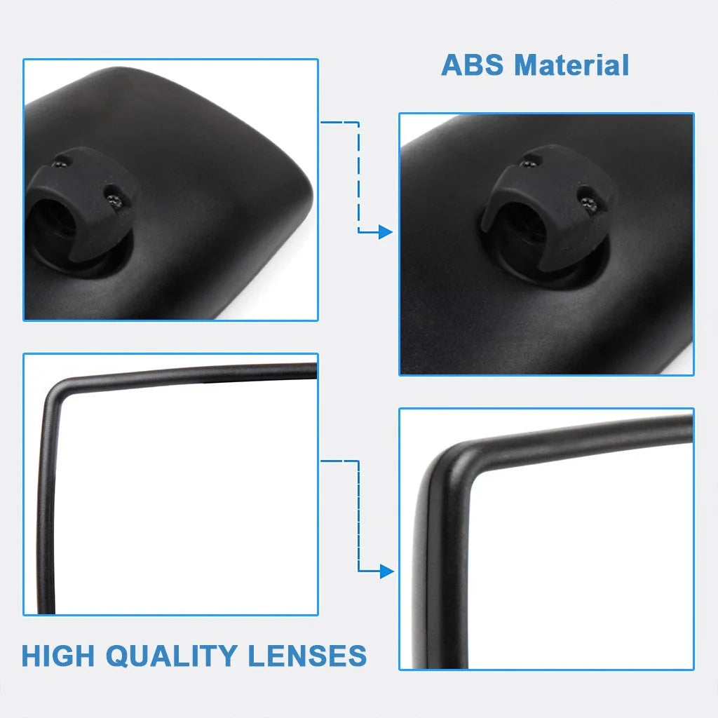 2PCS Black Main Mirrors For 02-18 International Durastar 4200 4300 4400 LH or RH KOEEP [5]