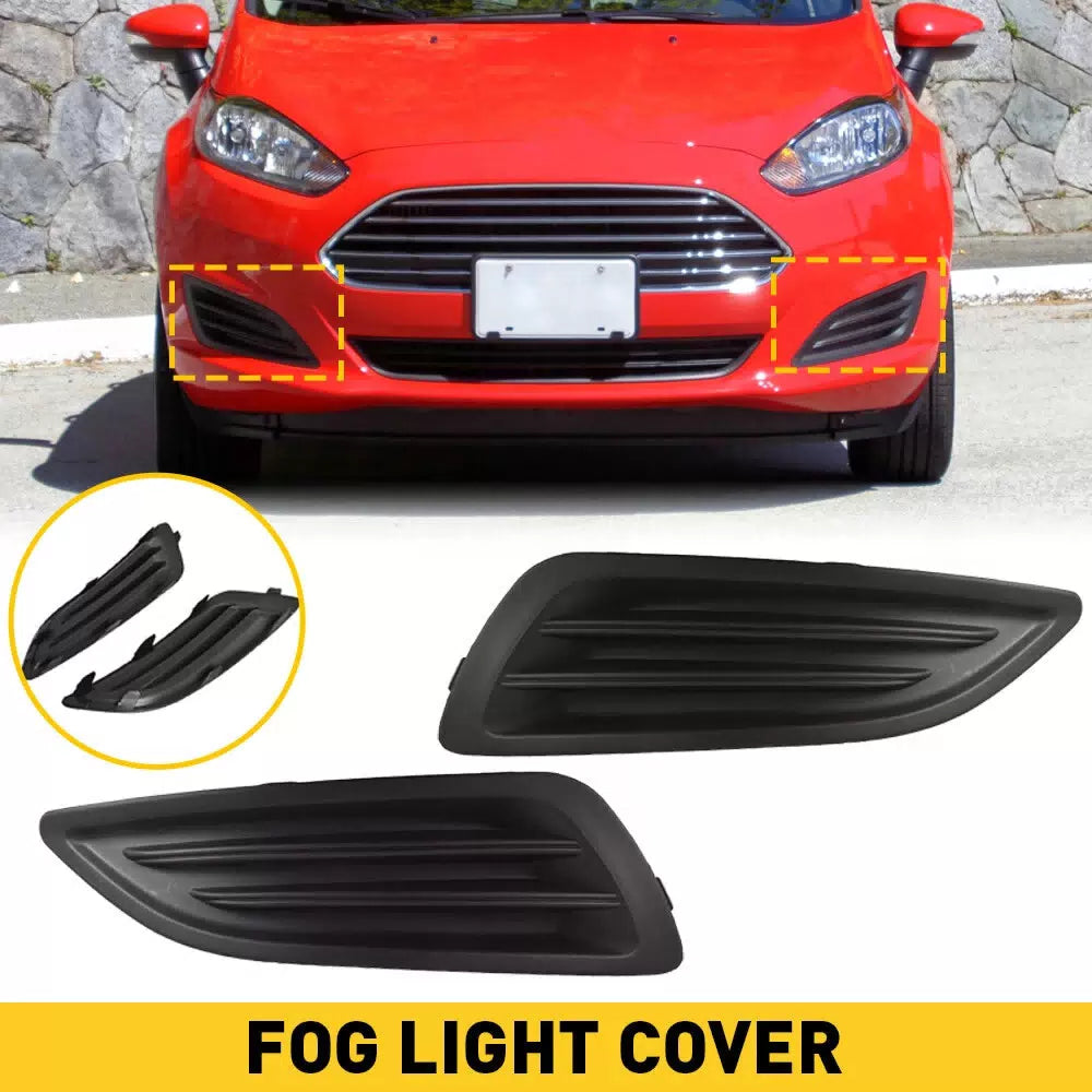 2PCS For 2014-2019 Ford Fiesta Front Bumper Insert Fog Light Cover Left Right 6B93BC-57 [1]