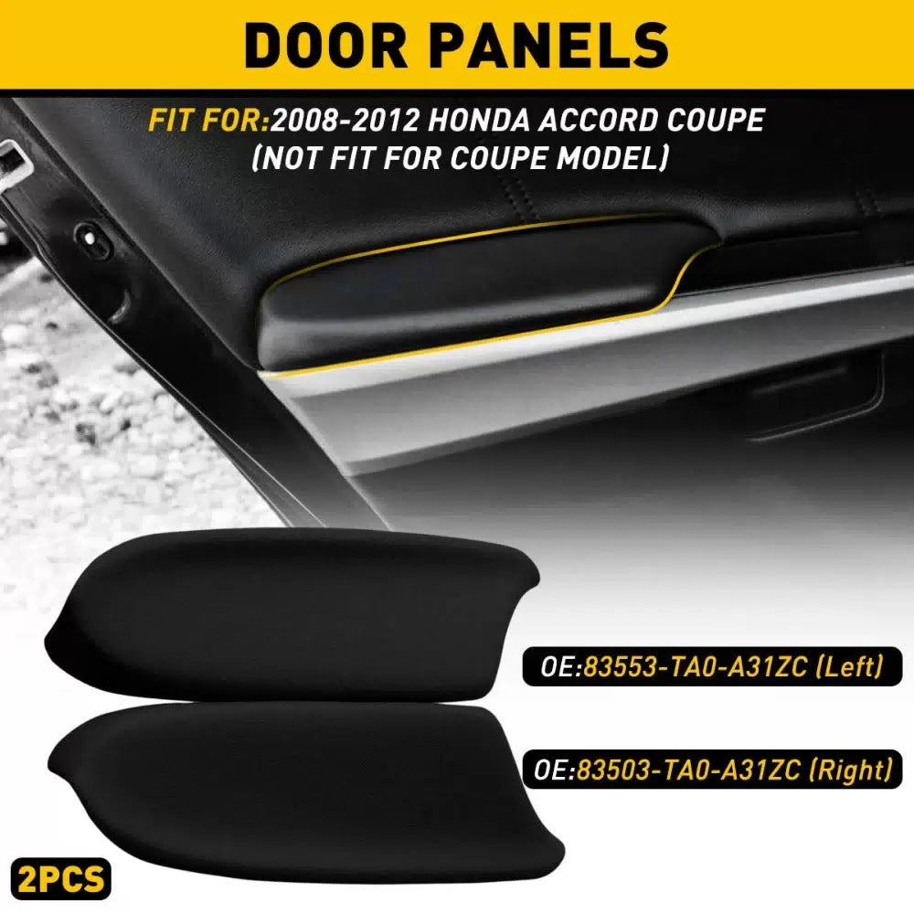 2PCS For Honda Accord 2008 - 2012 Sedan Panel Door Armrest Leather Left & Right 6B93BC-57 [8]