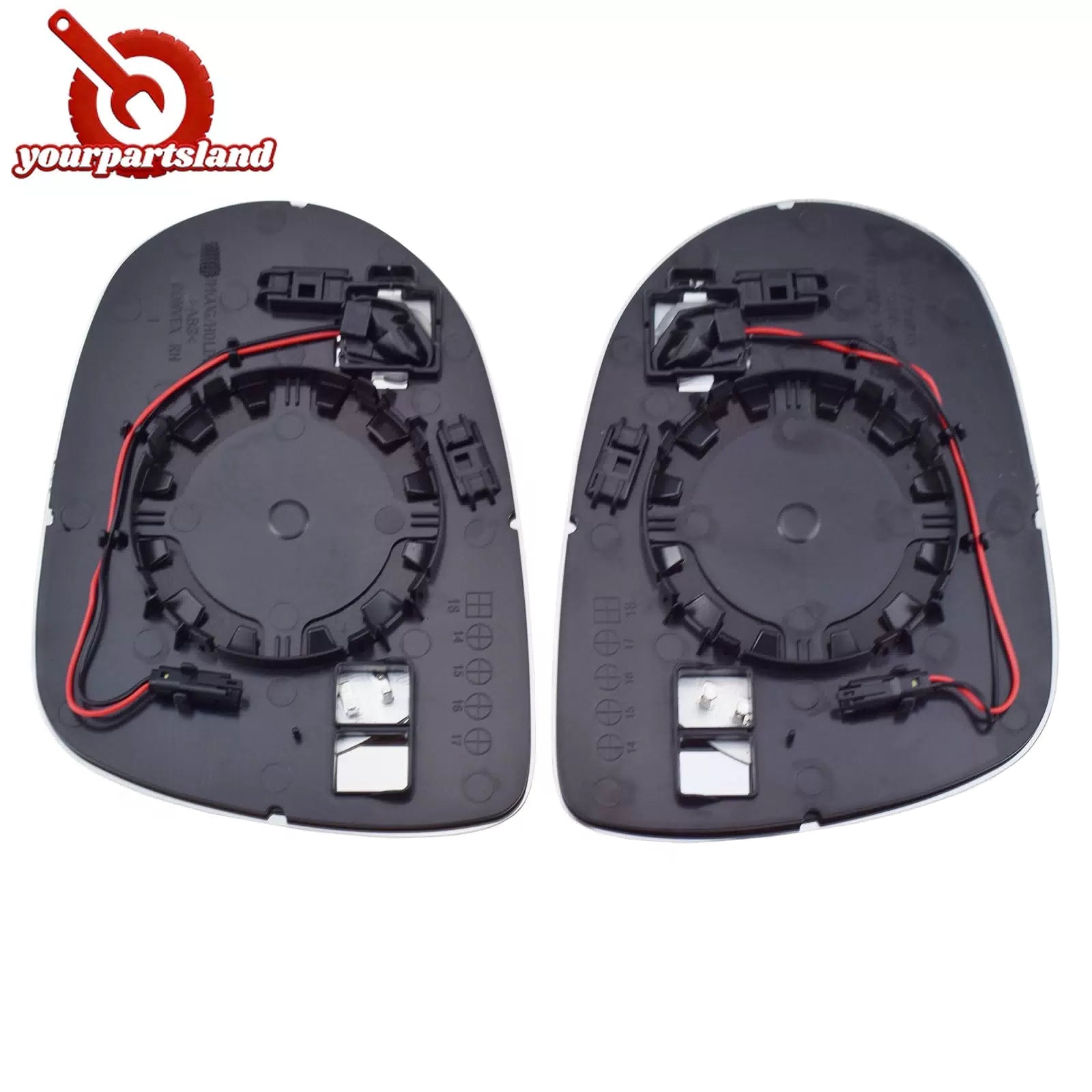 2PCS For KIA Sorento 2016-2020 Left Right Heated Rearview Mirror Glass With BSD 6B93BC-57 [2]