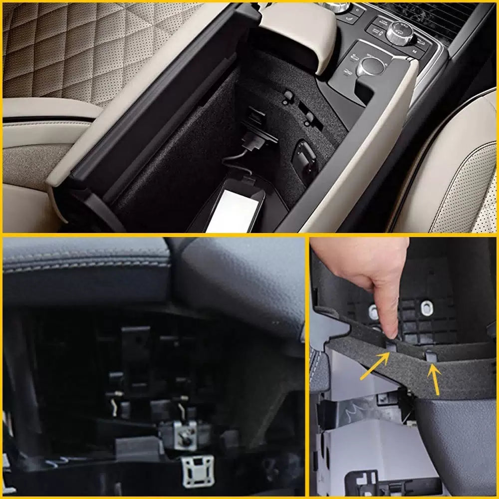 2PCS For Mercedes-Benz W166 W292 X166 GL Center Console Armrest Latch Clip R+L A 6B93BC-57 [7]