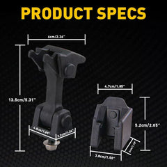 2PCS Latch Hood Pins Hood Locking Catch Black 1997-06 For Jeep Wrangler TJ 6B93BC-57 [2]