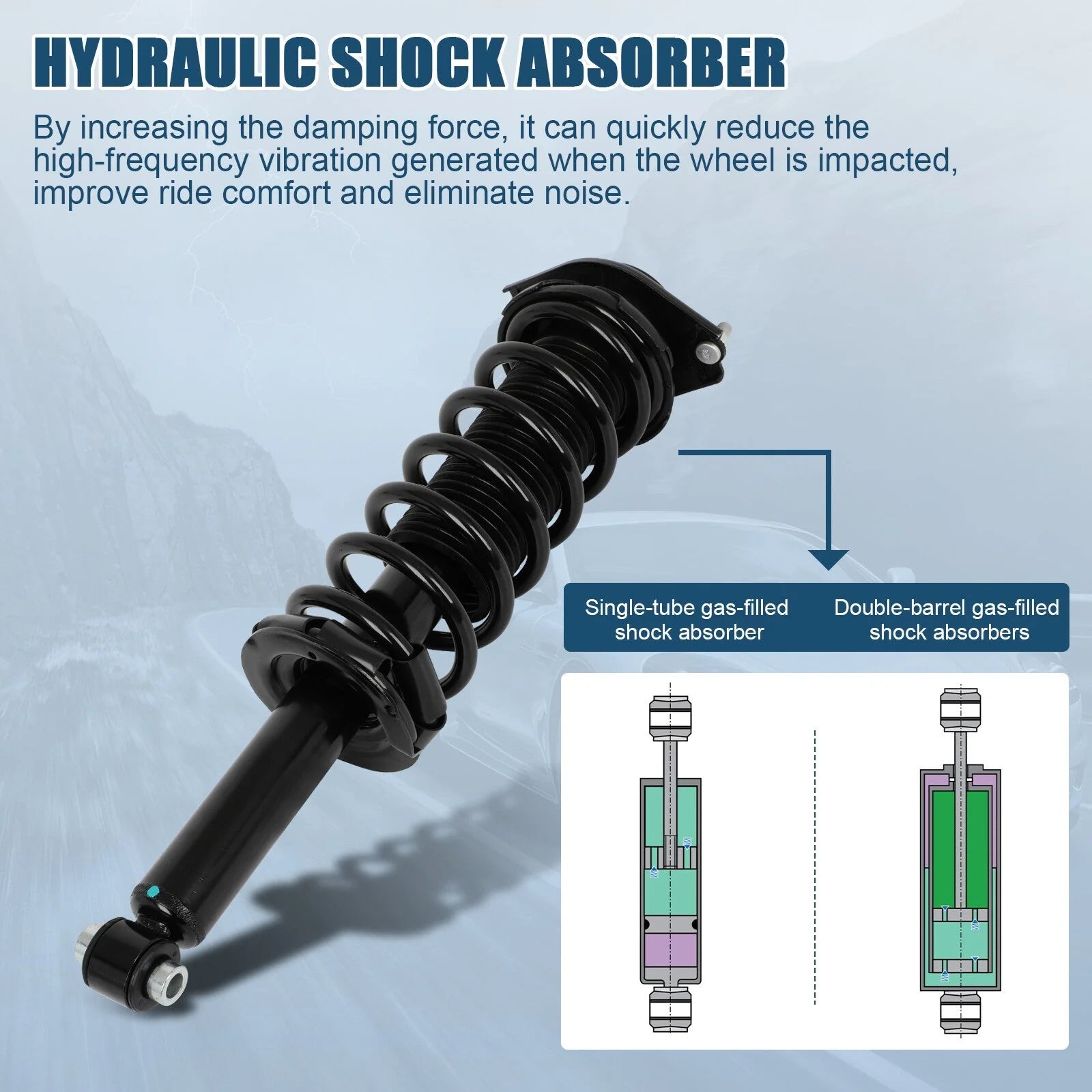 2PCS Rear Complete Struts Shocks With Coil Springs For 2014-2016 Subaru Forester 6B93BC-57 [4]