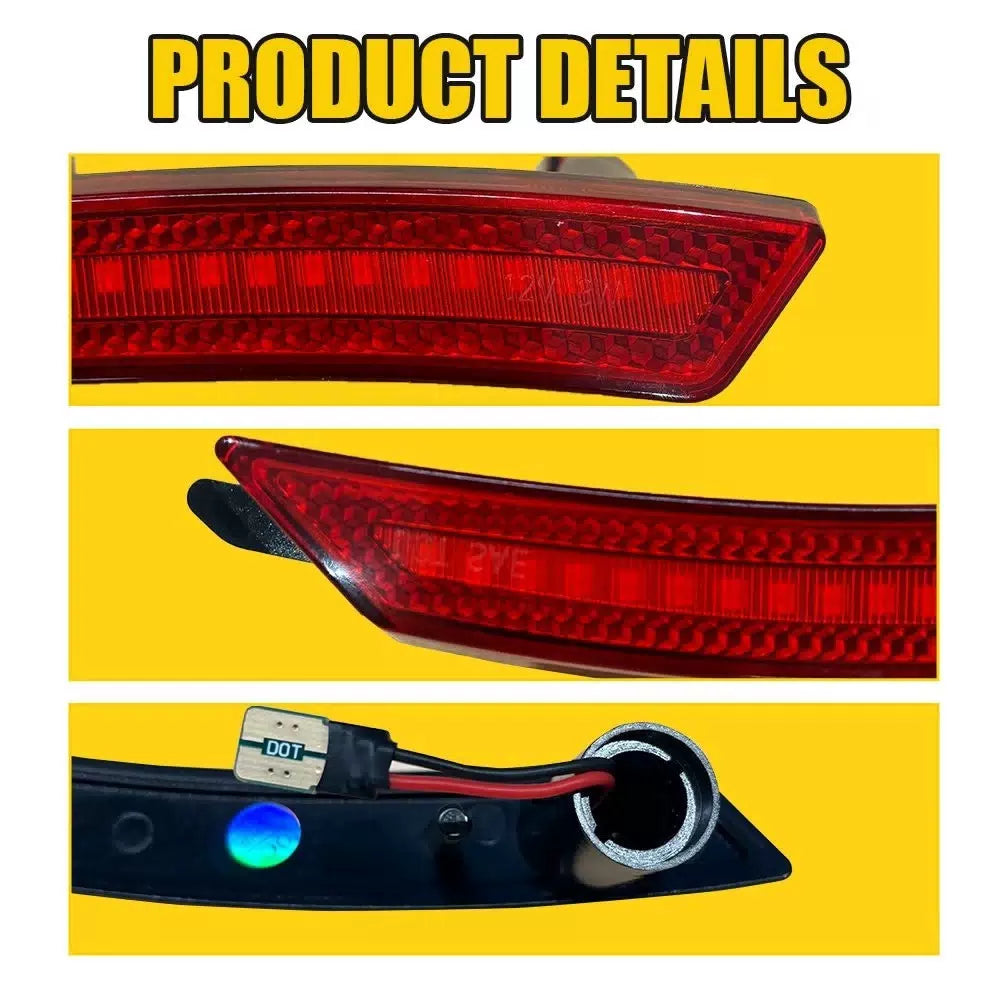 2PCS Side Fender Marker Light Lamp Rear Left Right for Mini Cooper 2007-2016 EOA 6B93BC-57 [10]