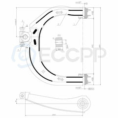 2PCS Suspension Kit Front Upper Control Arms For 2002-2009 Chevy Trailblazer SSR KOEEP [2]