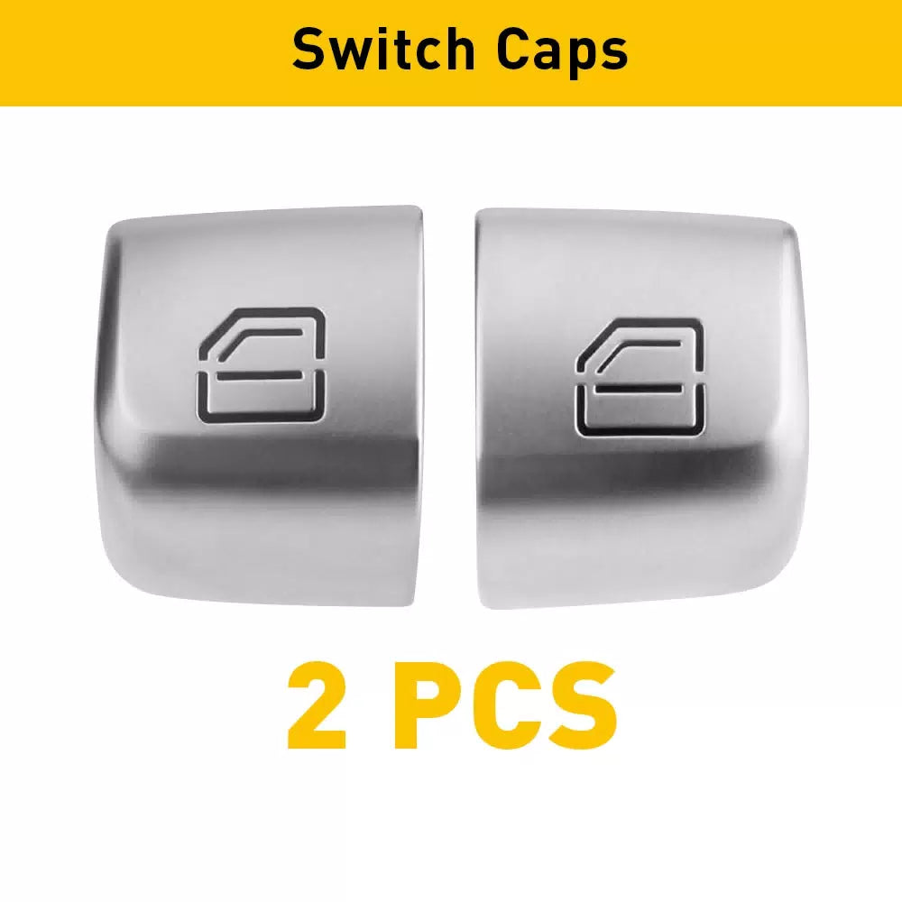 2PCS Window Switch Repiar BUTTONS Caps For Mercedes C300 C63 C350 GLC300 C-Class 6B93BC-57 [3]