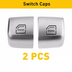 2PCS Window Switch Repiar BUTTONS Caps For Mercedes C300 C63 C350 GLC300 C-Class 6B93BC-57 [3]