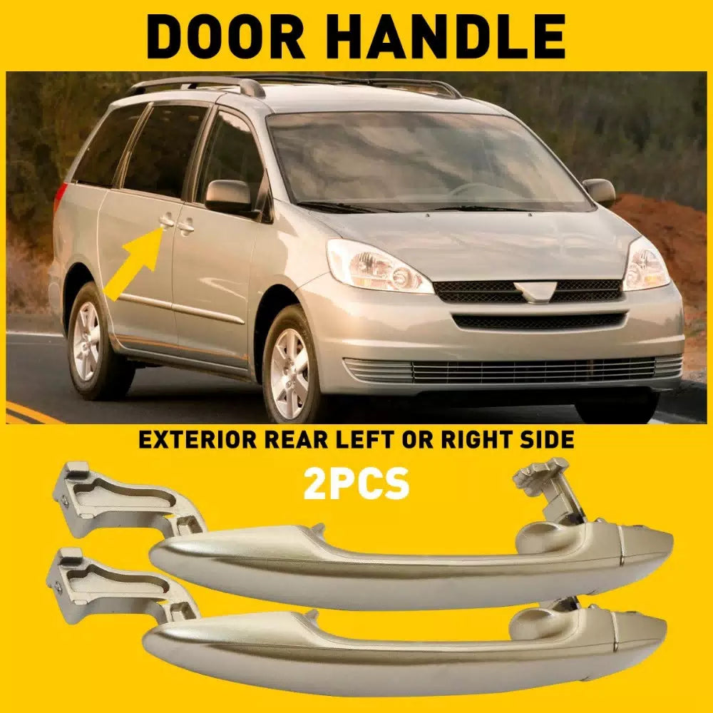 2PC For Toyota Sienna 2004-2010 Gold Shadow Pearl Outside Door Handle Rear L & R 6B93BC-57 [10]