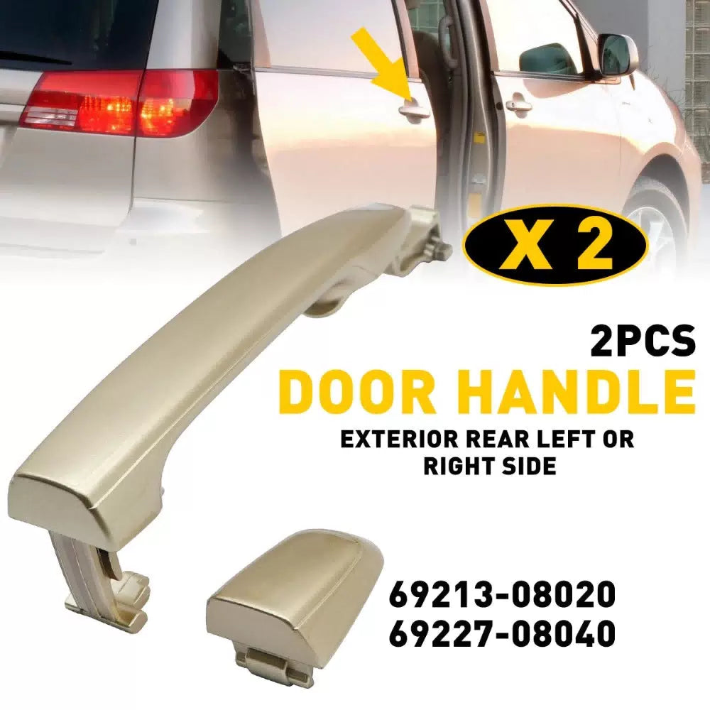2PC For Toyota Sienna 2004-2010 Gold Shadow Pearl Outside Door Handle Rear L & R 6B93BC-57 [1]