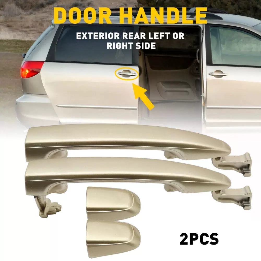2PC For Toyota Sienna 2004-2010 Gold Shadow Pearl Outside Door Handle Rear L & R 6B93BC-57 [9]