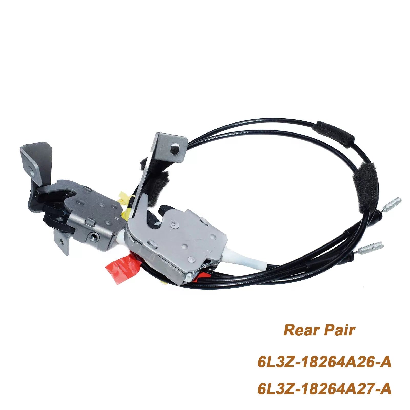 2PC Rear Left Right Door Upper Latch W/ Cable 6L3Z-18264A26-A for Ford F150 F250 6B93BC-57 [1]