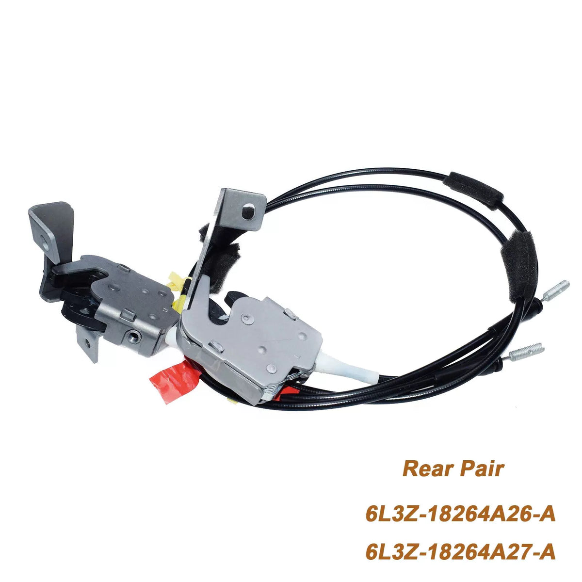 2PC Rear Left Right Door Upper Latch W/ Cable 6L3Z-18264A26-A for Ford F150 F250 6B93BC-57 [1]