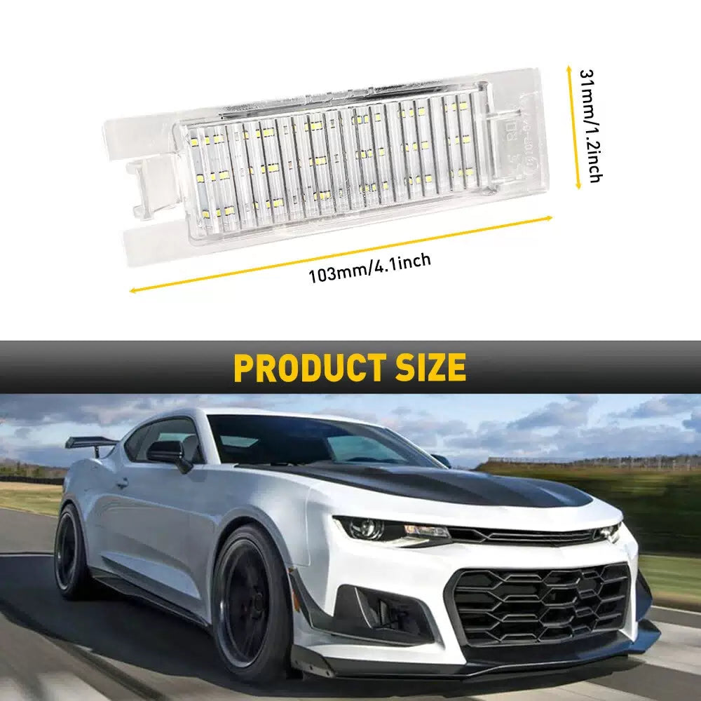 2PC SMD LED License Light 6000K Plate Diamond White For Chevy Camaro Malibu Volt 6B93BC-57 [1]