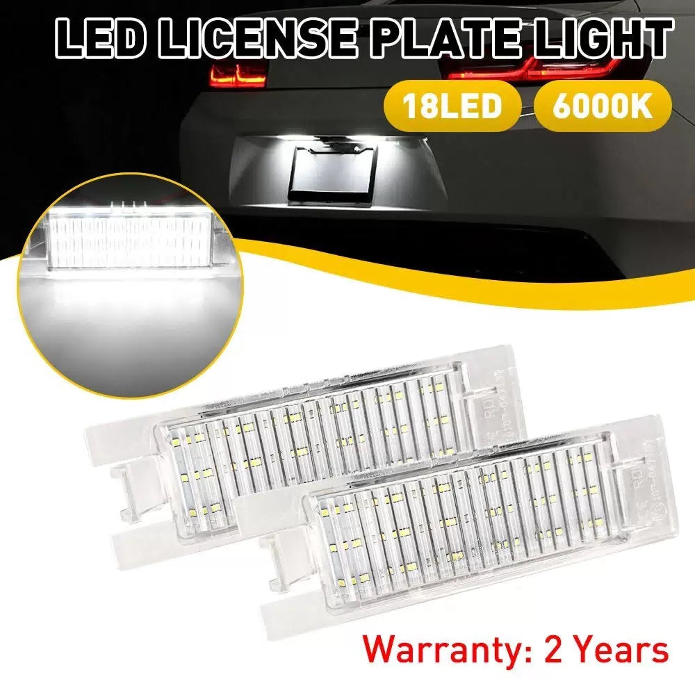 2PC SMD LED License Light 6000K Plate Diamond White For Chevy Camaro Malibu Volt 6B93BC-57 [10]