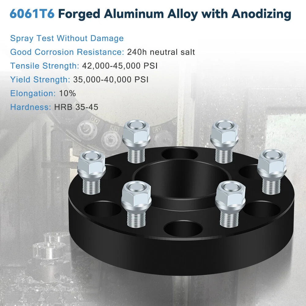 2P 1.25" 6x5.5 Hubcentric Wheel Spacers For Chevy Silverado 1500 Tahoe 1999-2025 6B93BC-57 [4]